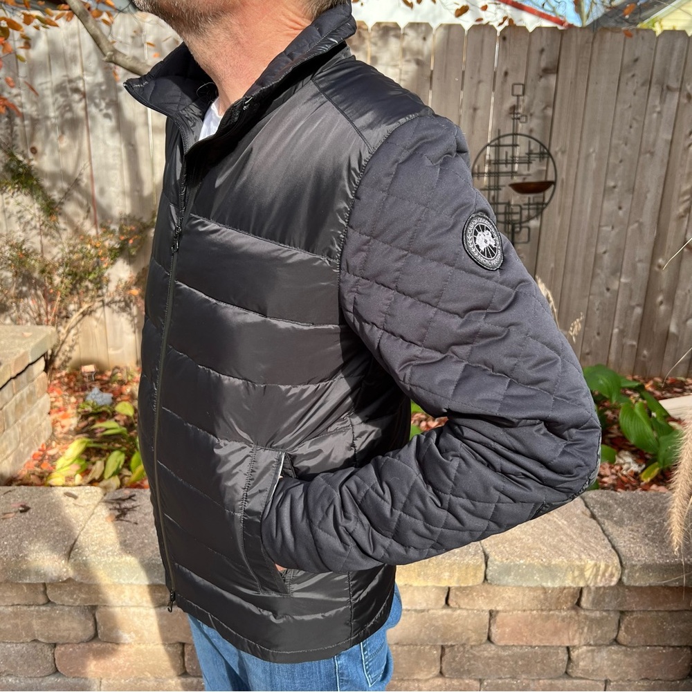 New! Canada Goose Branta men’s coat sz M, black on black